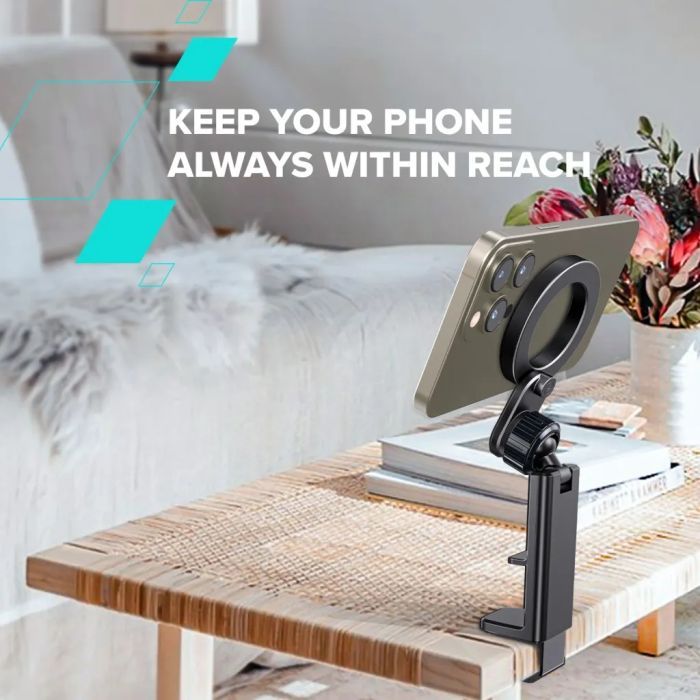 Держатель для смартфонов Canyon Magnetic travel holder OnGrip 11 clip mount Black (CNS-CCHM11) изображение 9