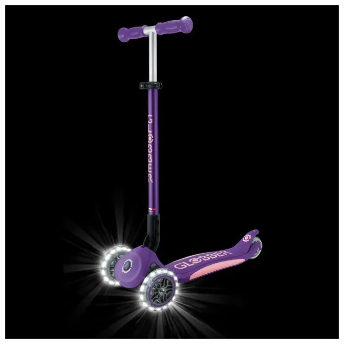Самокат Globber серії Elite Lights фіолетово-рожевий Колеса з підсвічуванням (439-603-3) изображение 12