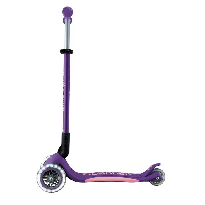 Самокат Globber серії Elite Lights фіолетово-рожевий Колеса з підсвічуванням (439-603-3) изображение 4