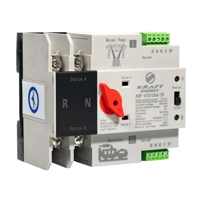 Автоматичний вимикач Kraft Energy KRF-ATS100A/2p зображення 3
