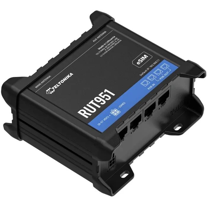 Маршрутизатор Teltonika RUT951 POE+ (RUT951B10J00) зображення 3