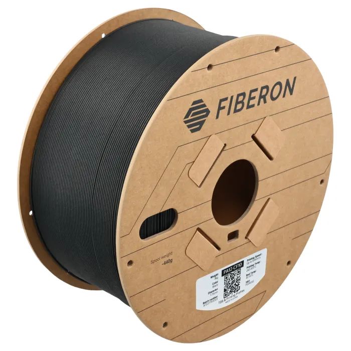 Пластик для 3D-принтера Polymaker Fiberon PA12-CF10 1,75mm BLACK 3kg (FG04002)