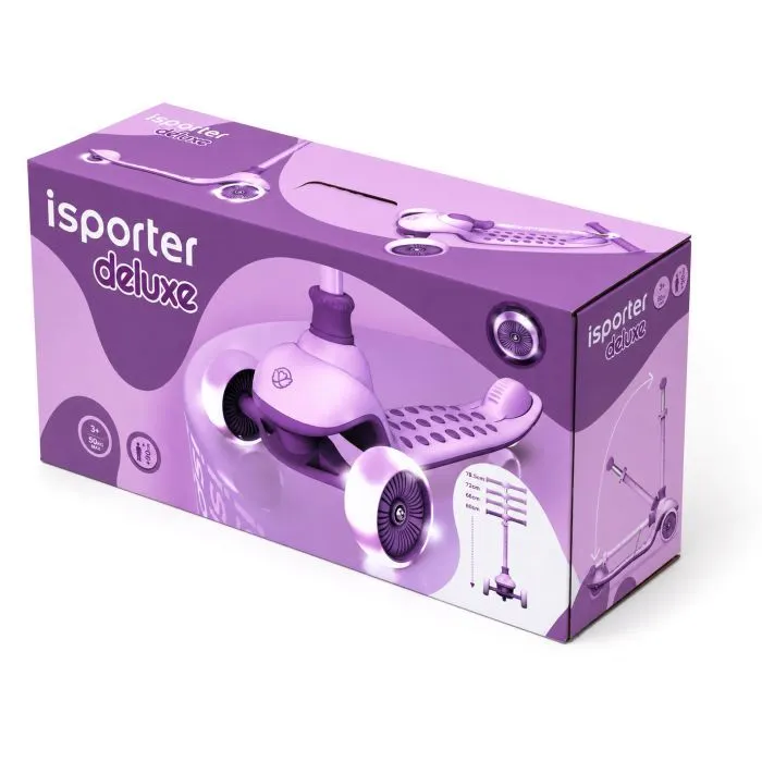Самокат iSporter Deluxe LED пурпурний (M5_Purple) зображення 12