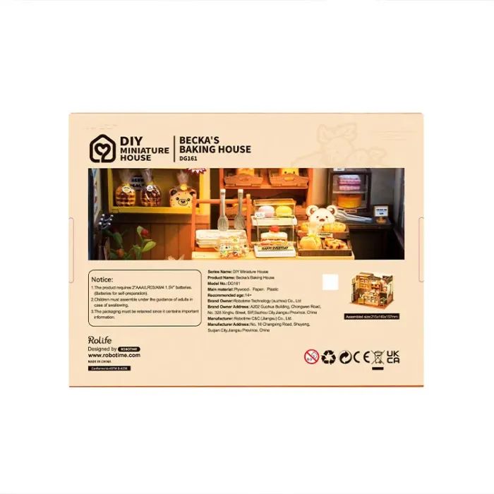 Конструктор Robotime Rolife деревянный 3D Пекарня Беки (DG161) изображение 5