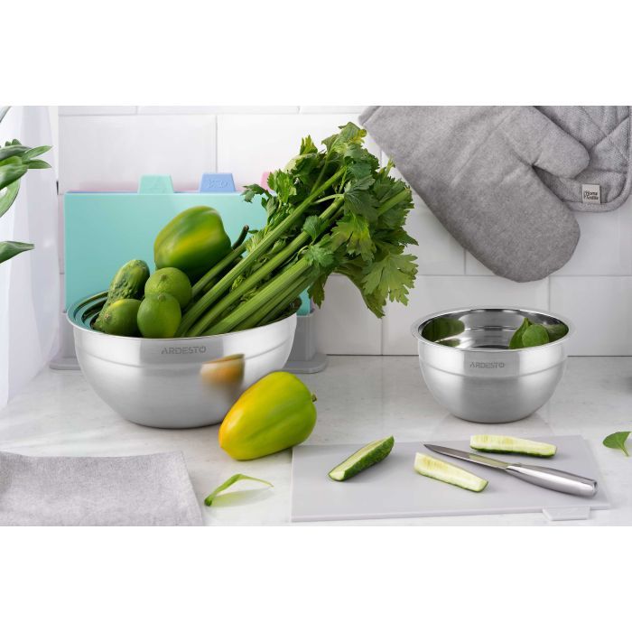Миска Ardesto Gemini 28 см, 5л, нержавіюча сталь (AR1628SS) изображение 4