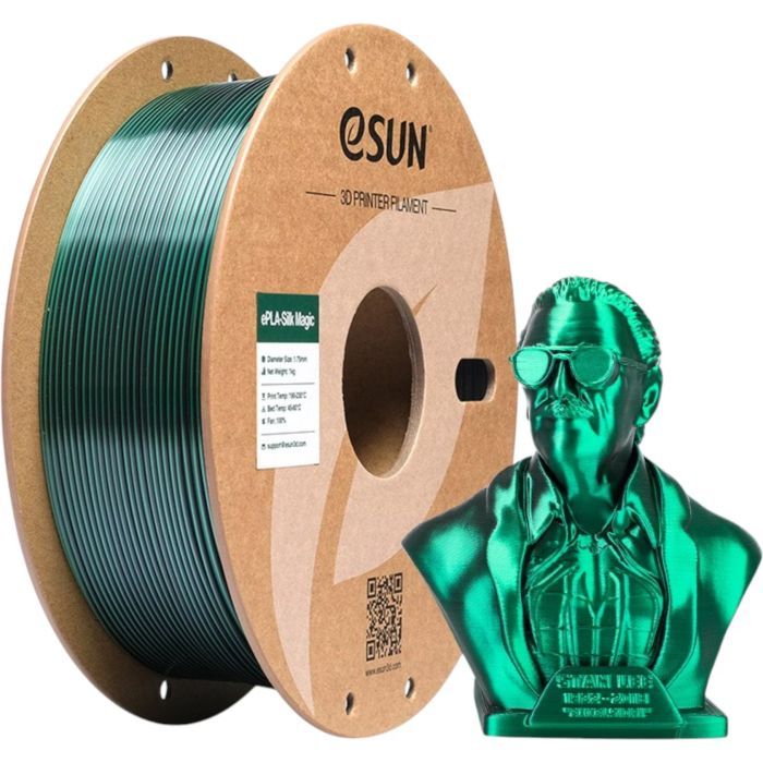 Пластик для 3D-принтера eSUN ePLA-Silk Magic 1кг, 1.75мм, Red Green (EPLA-SILKMAGIC-P175RG1) изображение 5