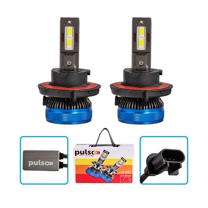 Автолампа PULSO LED-chips 3570 CSP/9-30V/2*65W/13000Lm/6000k (LC3-H13) изображение 2