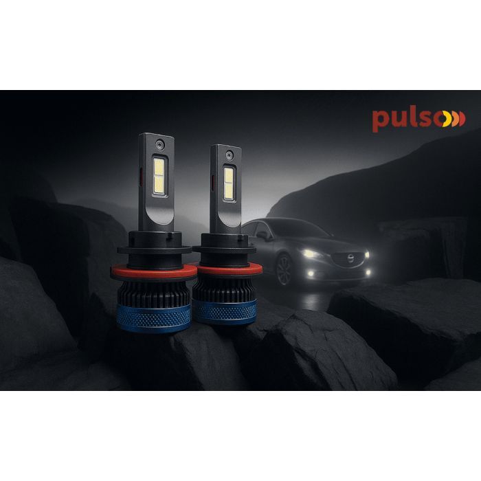 Автолампа PULSO LED-chips 3570 CSP/9-30V/2*65W/13000Lm/6000k (LC3-H13) изображение 3