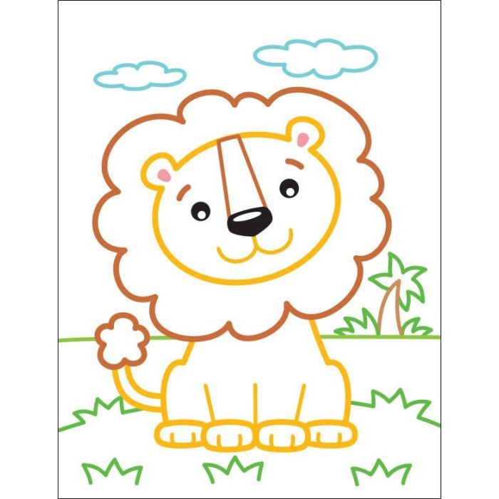 Книга Кольорові зафарбовки. Левеня - Н. Коваль Активний розвиток талантів (9789667506421) изображение 5