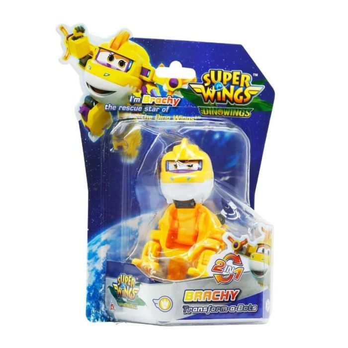 Фігурка Super Wings трансформер Transform-a-Bots Брахі (Brachy), 5см (YW790043) зображення 5