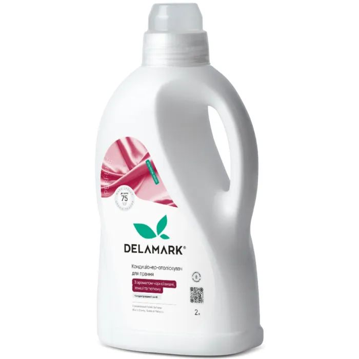 Кондиціонер для білизни DeLaMark Універсальний З ароматом чорної вишні, замші та тютюну 2 л (4820152334060)