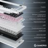 Клавиатура GamePro Asgard Valhalla Pro QLAB Sakura Switch RGB Bluetooth/Wireless/USB-C UA White (MK160-W-D-QS-PRO) изображение 8