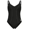 Купальник Arena Clip Back Swimsuit Solid B 010651-510 чорний, білий 40 (3468337746348) изображение 7
