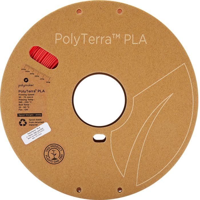 Пластик для 3D-принтера Polymaker PLA PolyTerra 1,75mm 1kg LAVA RED (PM70826) зображення 2