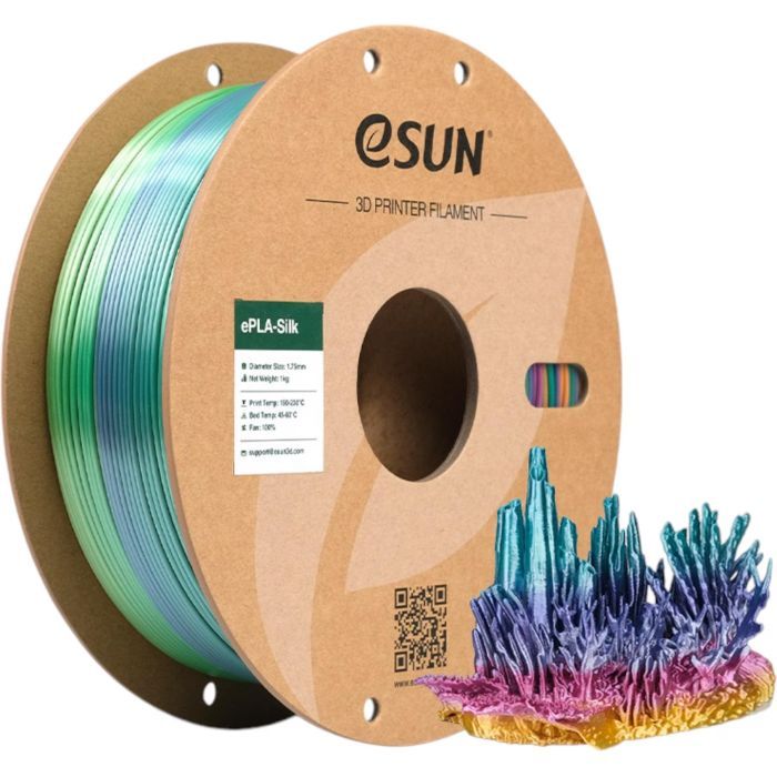 Пластик для 3D-принтера eSUN ePLA-Silk 1,75mm 1kg CORAL (EPLA-SILK-P175CL1)