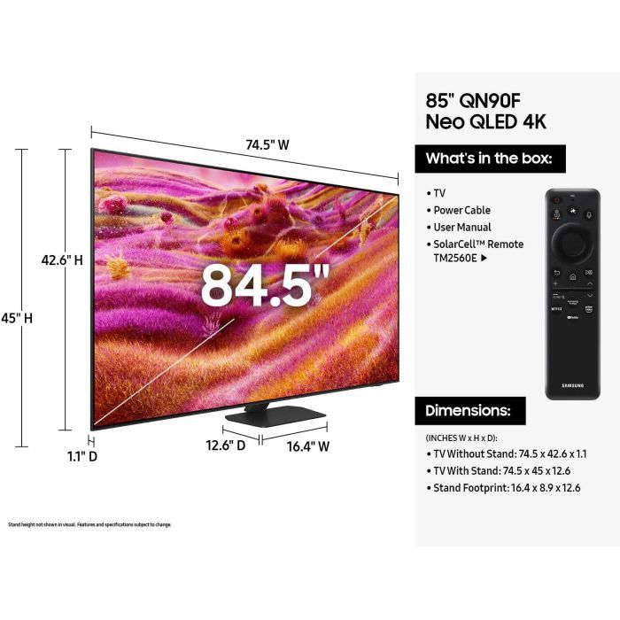 Телевизор Samsung QE85QN90FAUXUA изображение 6