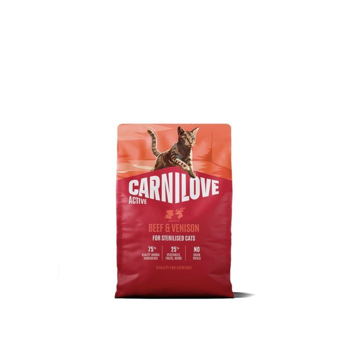 Сухой корм для кошек Carnilove Active Beef & Venison Sterilised 2 кг (8595602581702)