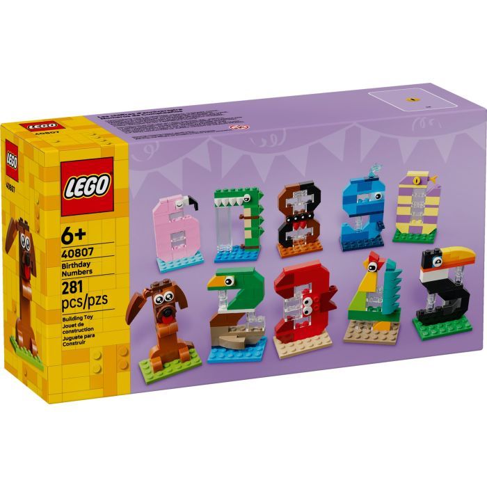 Конструктор LEGO Iconic Цифры на день рождения (40807)