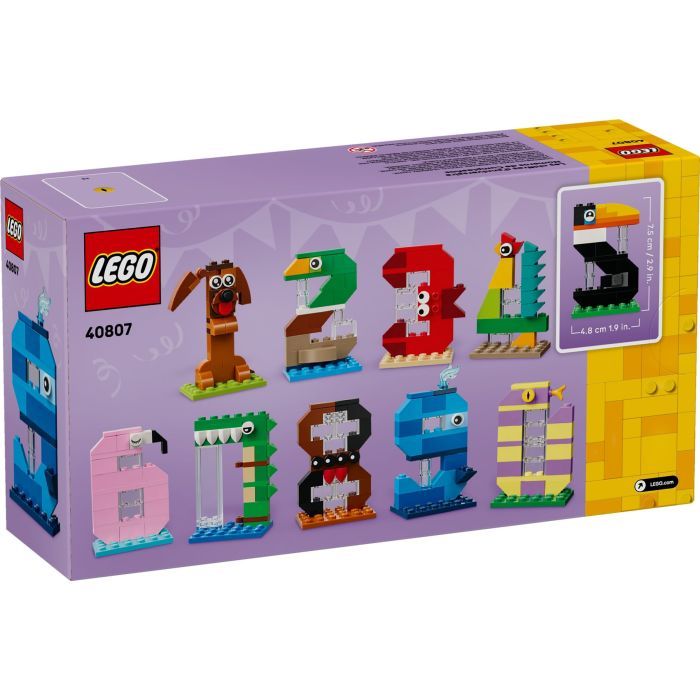 Конструктор LEGO Iconic Цифры на день рождения (40807) изображение 7