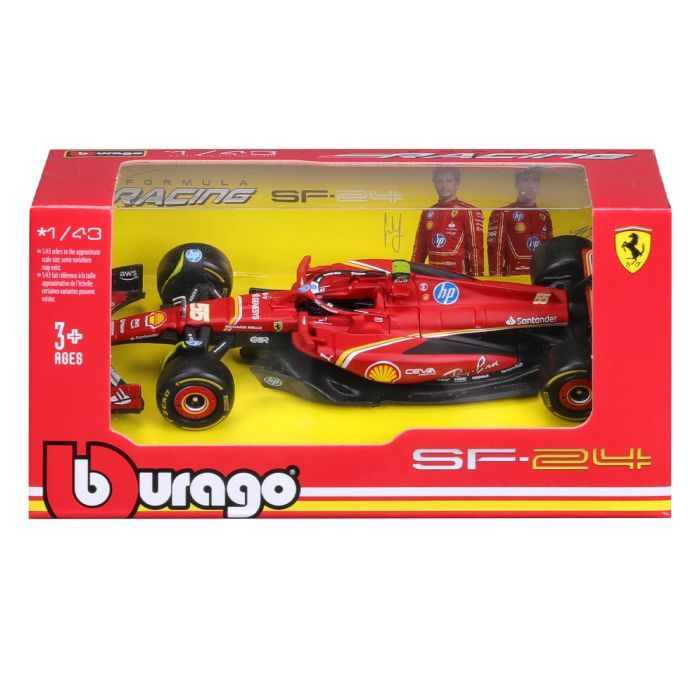 Масштабная модель автомобиля Bburago Автомодель - Ferrari Racing - SF-24, 1:43 (18-36844) изображение 2