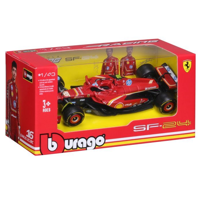 Масштабная модель автомобиля Bburago Автомодель - Ferrari Racing - SF-24, 1:43 (18-36844) изображение 3