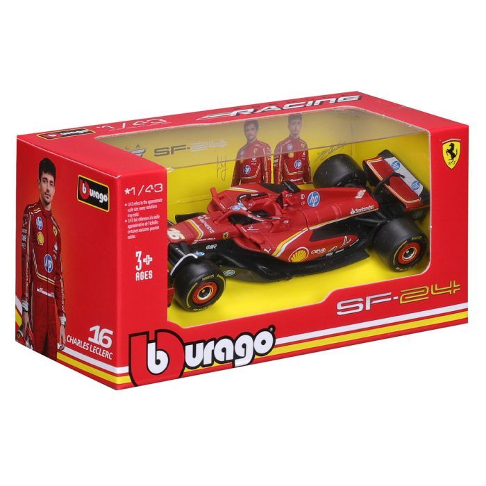 Масштабная модель автомобиля Bburago Автомодель - Ferrari Racing - SF-24, 1:43 (18-36844) изображение 8