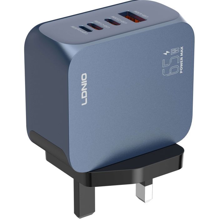 Зарядное устройство LDNIO 2xUSB-C PD65W + 1xLightning + 1xUSB GaN (Q7) изображение 5