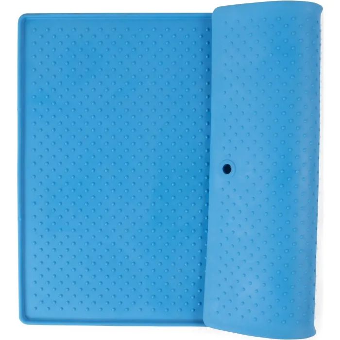 Килимок під миски Dexas Pet Bowl Grippmat Large антиковзкий 60х43 см сірий (0084297307509) зображення 2