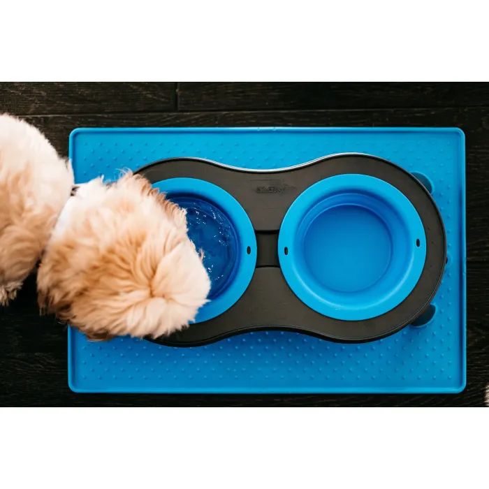 Килимок під миски Dexas Pet Bowl Grippmat Large антиковзкий 60х43 см сірий (0084297307509) зображення 5