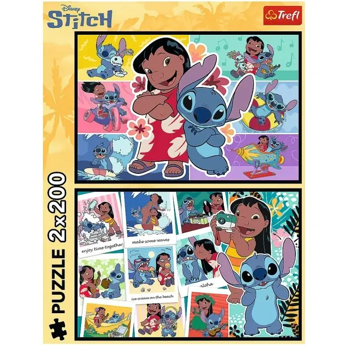 Пазл Trefl Lilo&Stitch Щасливе життя Стіча 2х200 елементів (5900511133349) зображення 4