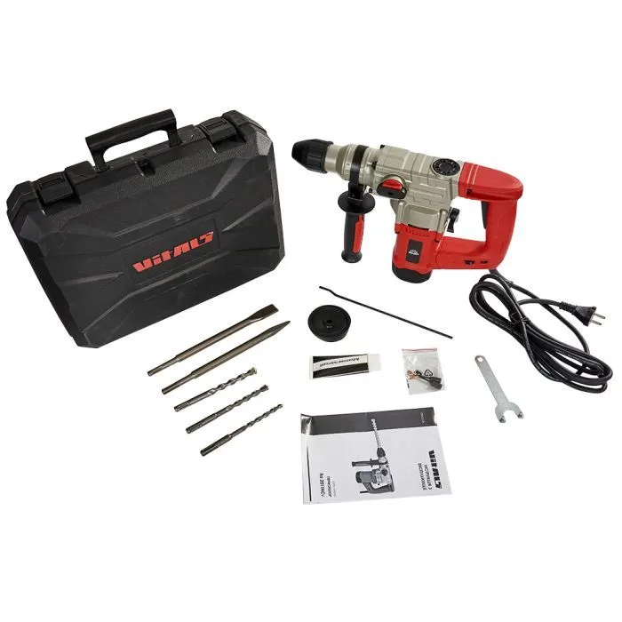 Перфоратор Vitals Master, Ra 2811NCv, SDS-plus, 1100W, 4.5J, кейс (196506) изображение 2