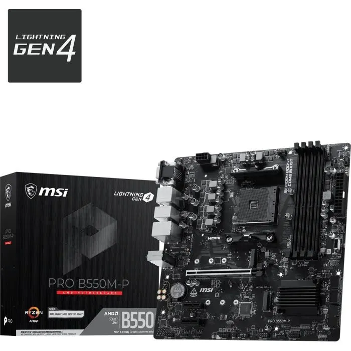 Материнская плата MSI PRO B550M-P изображение 5