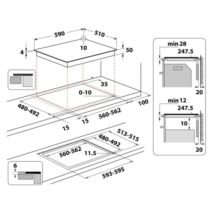 Варочная поверхность Whirlpool WTX6014DCF изображение 4