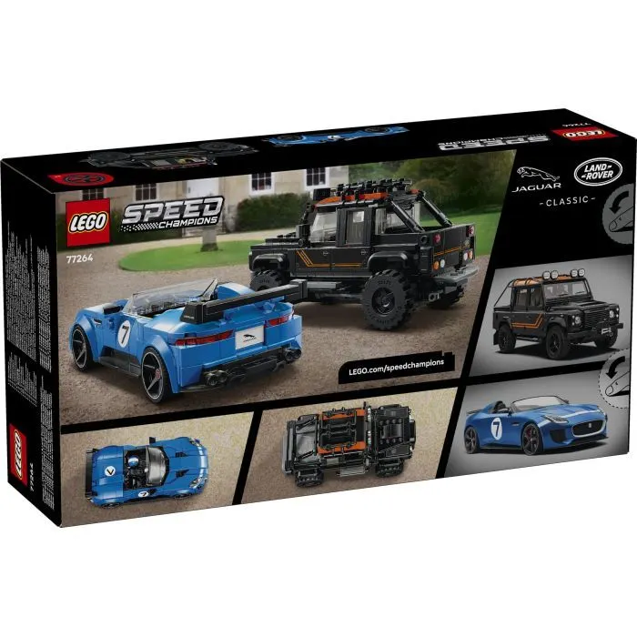 Конструктор LEGO Speed Champions Jaguar Project 7 и Land Rover Defender (77264) изображение 8