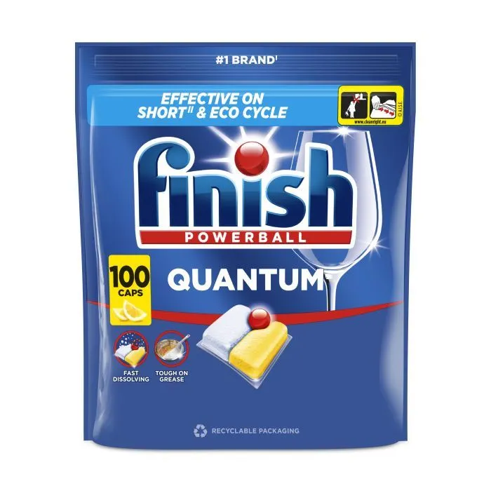 Таблетки для посудомоечных машин Finish Quantum Лимон 100 шт. (5908252006465)