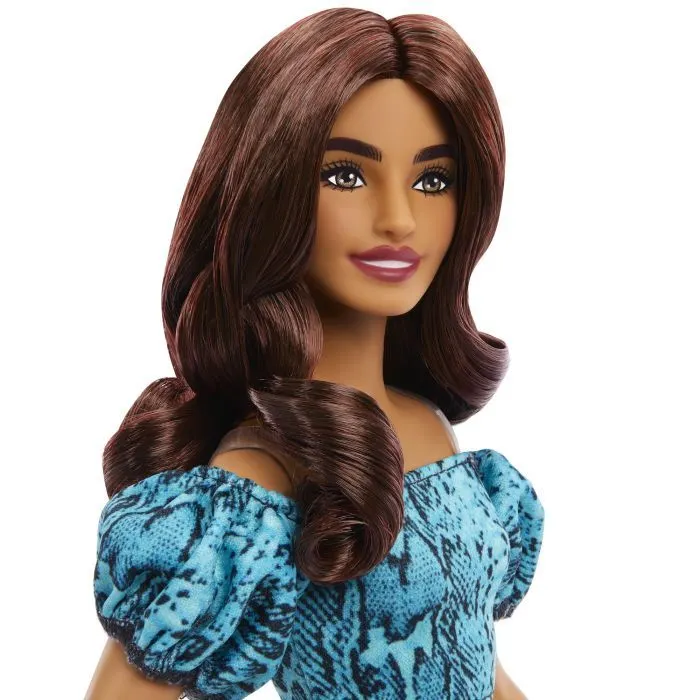 Кукла Barbie Fashionistas Модница в бирюзовом наряде с анималистическим принтом (JJN63) изображение 4