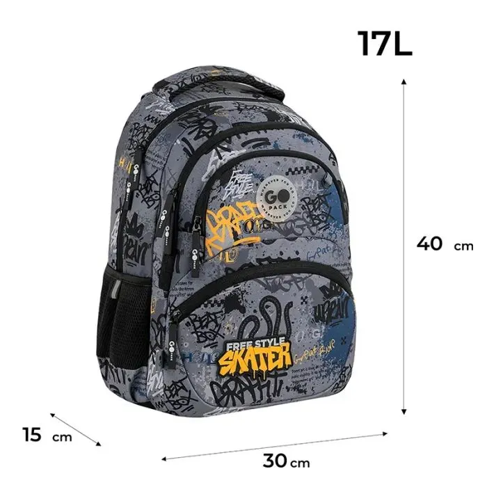 Рюкзак шкільний GoPack Education 175M-5 Free Style (GO26-175M-5) зображення 12