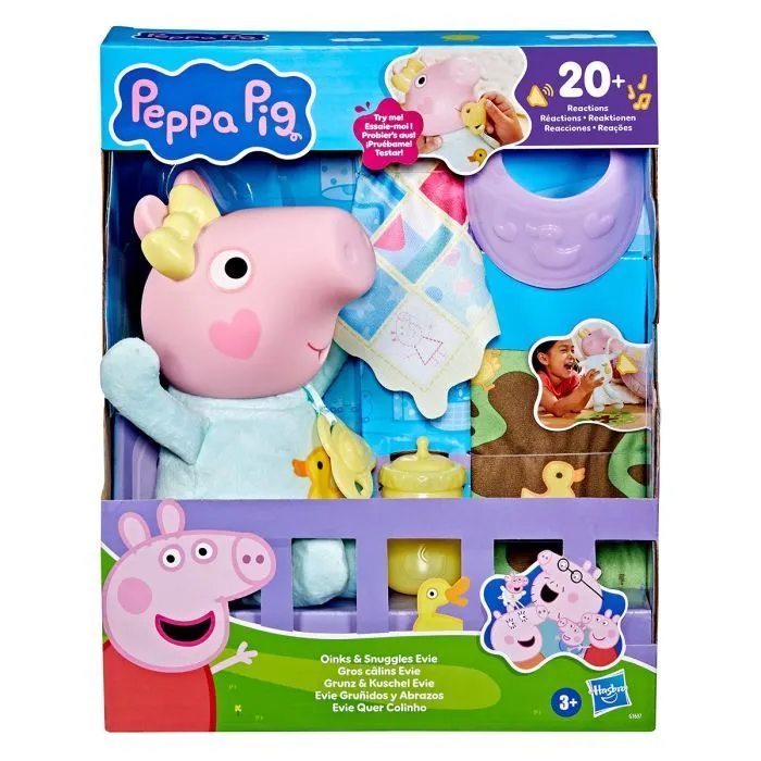 Интерактивная игрушка Peppa Pig Крошка Эви: хрюшки-обнимашки (G1637)