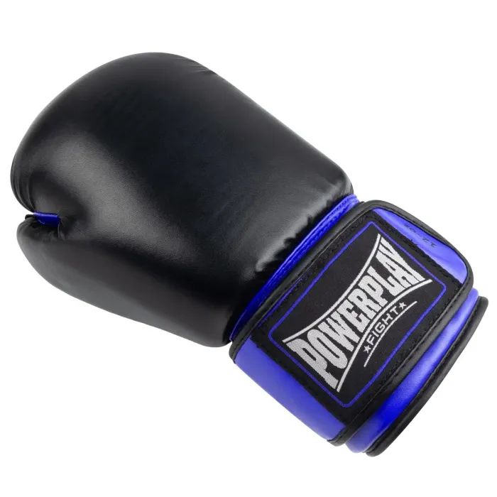 Боксерські рукавички PowerPlay 3004 Classic Чорні 8 унцій (PP_3004_8oz_Black) зображення 4