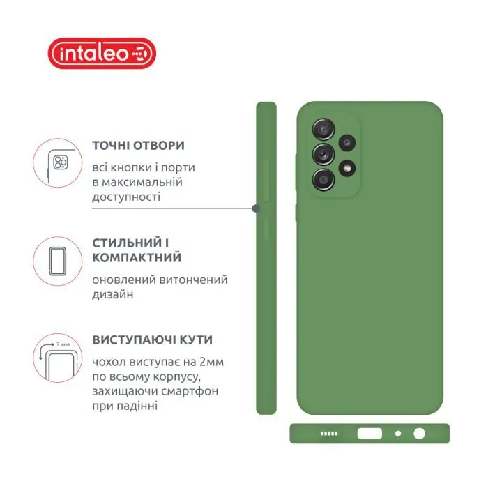 Чохол до мобільного телефона Intaleo SoftShell Samsung Galaxy A72 Green (1283126563089) зображення 4