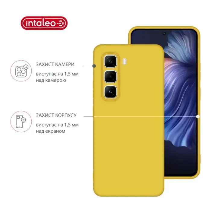 Чохол до мобільного телефона Intaleo Silicone Infinix Hot 50 Pro Yellow (1283126616549) зображення 3