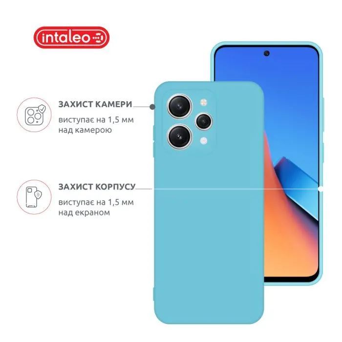 Чохол до мобільного телефона Intaleo Silicone Xiaomi Redmi 12 Light Blue (1283126600609) зображення 3