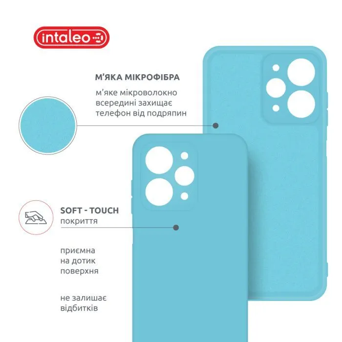 Чохол до мобільного телефона Intaleo Silicone Xiaomi Redmi 12 Light Blue (1283126600609) зображення 5