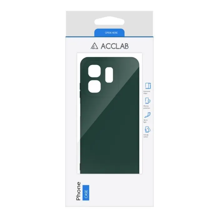 Чохол до мобільного телефона ACCLAB Silicone Infinix Hot 50i Dark Green (1283126601286) зображення 2