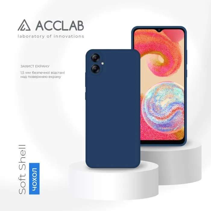 Чохол до мобільного телефона ACCLAB SoftShell Samsung Galaxy A04e Light Blue (1283126586583) зображення 4