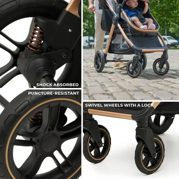 Коляска Kinderkraft 3 в 1 Esme Pro Sand Beige (KSESME00BEG300N) (5902533929368) зображення 12