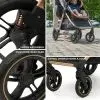 Коляска Kinderkraft 3 в 1 Esme Pro Sand Beige (KSESME00BEG300N) (5902533929368) зображення 12