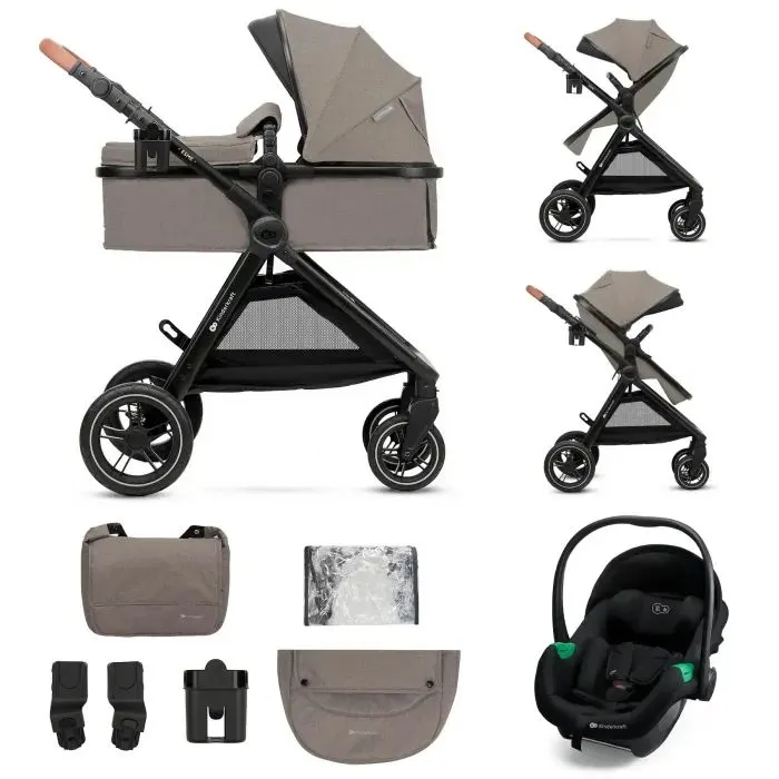 Коляска Kinderkraft 3 в 1 Esme Pro Sand Beige (KSESME00BEG300N) (5902533929368)