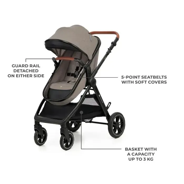 Коляска Kinderkraft 3 в 1 Esme Pro Sand Beige (KSESME00BEG300N) (5902533929368) зображення 3