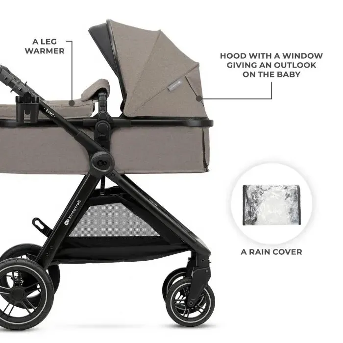 Коляска Kinderkraft 3 в 1 Esme Pro Sand Beige (KSESME00BEG300N) (5902533929368) зображення 5